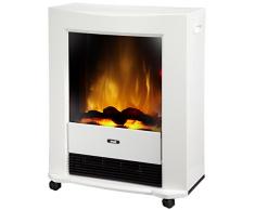 EWT 206145 Elettrico caminetto Fuoco Bartok, Bianco