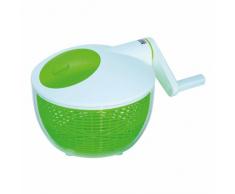 KUHN RIKON 2023 KÃ¼chenhelfer ZubehÃ¶r - Centrifuga per Insalata con Tasto di Stop sul Coperchio, 21 cm, Colore: Bianco/Verde