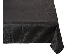 Lovely Casa Tovaglia in Poliestere, Poliestere, Nero, 300x145 cm