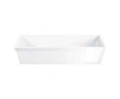 ASA 52048017 Piatto per Gratin in Porcellana, 18 x 13,5 x 7,5 cm, Colore: Bianco