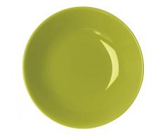 Excelsa Trendy Piatto Fondo, Ceramica, Verde, 20x20x4 cm
