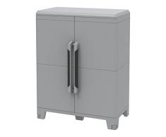 Terry, Transforming Modular 2, Armadietto Multifunzionale, da Esterno Interno, Due Ante. Materiale: Plastica, Dimensioni: 78X43,6X101,6 cm