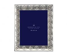 H&H Portafoto Silver Spirale 20X25 Arredo E Decorazioni Casa, Argento, 20x25 cm