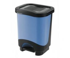 Tontarelli Cestino rifiuti a pedale 18L idea Nero/Blu