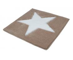 Kleine Wolke Tappeto da Bagno Sigma, 100% Poliacrilico, 100% Acrilico, Macadamia, 60.00 x 60.00 cm