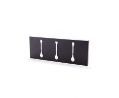Wink design ,Virginia, Appendiabiti da Muro, Nero