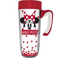 Grupo Erik Editores Tazza da Viaggio Minnie, Porcellana, Bianco, 20Â x 8Â x 20Â cm