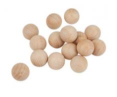 RAYHER HOBBY Sfere di Legno Senza Foro, Diametro di 15Â mm, 15Â Pezzi