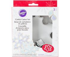 Wilton Set 3 TAGLIAPASTA Stella di Ghiaccio Set 3 TAGLIAPASTA Stella di Ghiaccio, Acciaio, Argento,