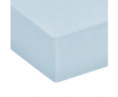 AmazonBasics - Lenzuolo con angoli in microfibra mÃ©lange 135 x 190 x 30 cm, Verde (Cool Aqua)