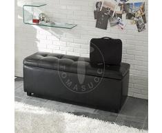 Wink Design Pittsburgh, cassapanca in pelle ecologica nera