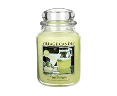 Village Candle Frozen Margarita Grande Vaso di Vetro, Verde, 10.7x10.6x15.7 cm