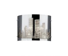 Trio Leuchten NY Trio 208400106 Lampada da Parete, 17x5x22 cm E14