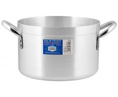 PARDINI Casseruola Alluminio albergo Alta 2 Manici 9 Pentole Cucina, Grigio, 34 cm