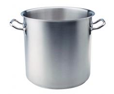 Pentole Agnelli COIX3103E20 Pentola Alta con Maniglie, Acciaio, Argento, 20 cm