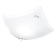 Trio 601400106 Lampada da Soffitto, Vetro Bianco Satinato, led