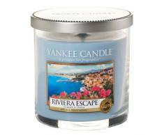 Yankee Candle 1508621E Riviera Escape Candela Pillar Décor Piccola, Blu, 8.6x8.5x8.8 cm