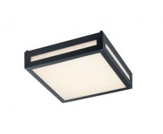 Trio Leuchten Trio 620060142 Lampada da Soffitto per Esterni, a LED Newa, in Alluminio Pressofuso 13.5 W, Antracite