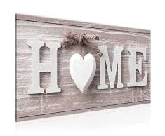 Runa Art Immagini da Parete a Forma di Cuore, 100 x 40 cm, in Tessuto Non Tessuto, XXL, per Soggiorno, Appartamento, Stampa Artistica, Rosso, 1 Pezzo, Made in Germany, pronta da Appendere 504412b