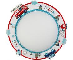 Dalber 60616,Â Police, Lampada da parete o soffitto, 44Â x 44Â x 8Â cm