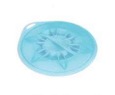 Metaltex Universale in Silicone, Ciotola con Coperchio con Ventosa, Colore: Blu, 12-20 cm