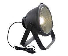 Brilliant AG 93682/06Â Bo Glass lampada da tavolo stile Industriale Metallo/Vetro 40Â W E27Â nero