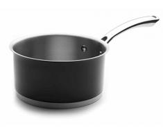 Lacor 44214- Pentolino alto, 14 cm, colore nero