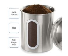 Xavax 00111239 - Barattolo in acciaio INOX per chicchi di caffè da 500 g