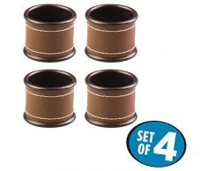 InterDesign 65471EU Laredo Anelli Portasalviette per Casa, Metallo, Marrone, 9.4 x 4.4 x 10 cm