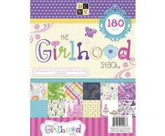 Die Cuts with a View (DCWV) 8,5x11 Girlhood Risma di Carta (180 Pezzi) (Japan Import)