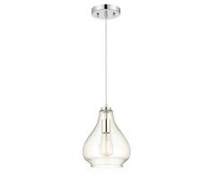 Westinghouse Lampada a Sospensione E27, Cromo, acciaio