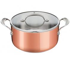 Tefal Jamie Oliver E49046 - Pentola Triply Copper in acciaio INOX, alluminio, rame