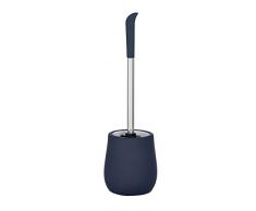 Wenko garnitur Sydney porta scopino Con Rivestimento Soft Touch, Ceramica, blu opaco, 12.5Â x 12.5Â x 39.5Â cm