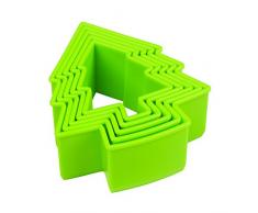 Tala-Stampini per Albero di Natale, in plastica, Confezione da 5