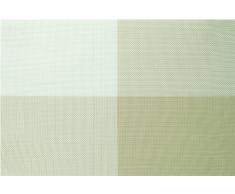 Contento, Set 4 tovagliette allAmericana Facili da Pulire, Beige (Beige), 4 pz.
