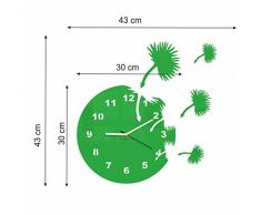 FLEXISTYLE Orologio da Parete Moderno La Soffione, Verde