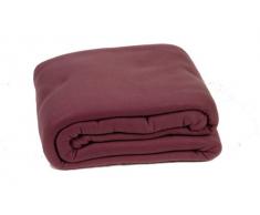 Comptoir du Linge POL26PRU - Coperta Matrimoniale in pile, 240 x 260Â cm, colore: Prugna