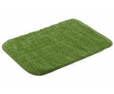 Atene Home Textile Lisa - Antiscivolo Tappetino da Bagno di Cotone e American Curl, 60 x 90 cm, Verde Acqua