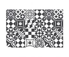 Ambiance-Live, Adesivo da Parete, Adesivo murale: 24 Adesivi per Piastrelle |Â Fotomurale - Mosaico Piastrelle Bagno e Cucina |Â Piastrella Adesiva - Bianco e Nero - 10 x 10 cm - 24 Pezzi