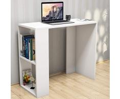Homemania Scrivania Nano, PVC, Bianco, 90x40x75 cm