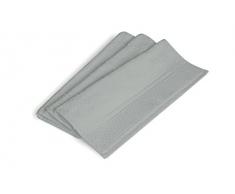 Excelsa Caldo Tappeto Bagno, Cotone, Grigio, 28x25x3 cm