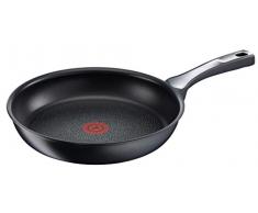 Tefal C6200202 -Padella (Elementi in Titanio, Base di induzione di 4,5 mm, indicatore di Temperatura Thermospot), Colore: Nero Padella 26Â cm Nero
