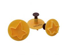 Pedrini Linea Dolci Tagliapasta Decorazione Edera, Giallo, 3 unitÃ 