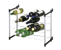 Metaltex 383724039 Cabernet - Scaffale portabottiglie, per 24 Bottiglie, 59 x 26 x 45 cm