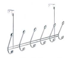 InterDesign Orbinni Appendiabiti da Porta, Metallo, Argento