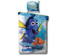 Character World 5055285398958Â copripiumino singolo 140Â x 200Â cm + federa 60Â x 70Â cm cotone blu