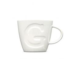 Make International Alphabet Mug Tazza Lettera G, Porcellana, Bianco, 13 x 10.1 x 9 cm