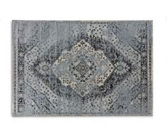 LIFA LIVING 160x230 cm Vintage Camera da Letto Tappeto Salotto Disegno Orientale Morbida Lana, Blu/Blu Chiaro, 230 x 160 cm