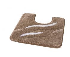 Kleine Wolke 5492271129 - Tappetino da bagno, modello Shadow, 55 x 55 x 0,2 cm, colore: Tortora