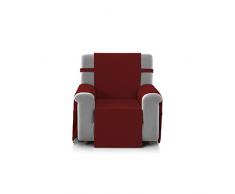 Eiffel Textile Marseille - Copri Divano 1 Posto 55 x 195 x 2 cm Rosso